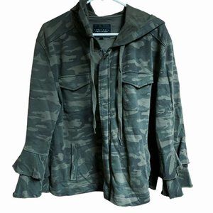 Sanctuary Zip Up Camo Shacket